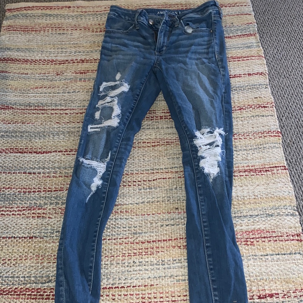 American eagle ripped jeans